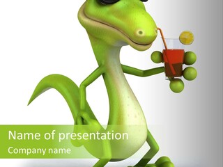 Tropical Gecko Nature PowerPoint Template