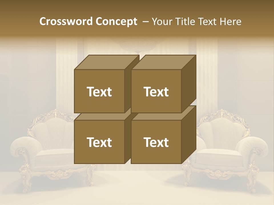 Curtain Exhibition Interiors PowerPoint Template