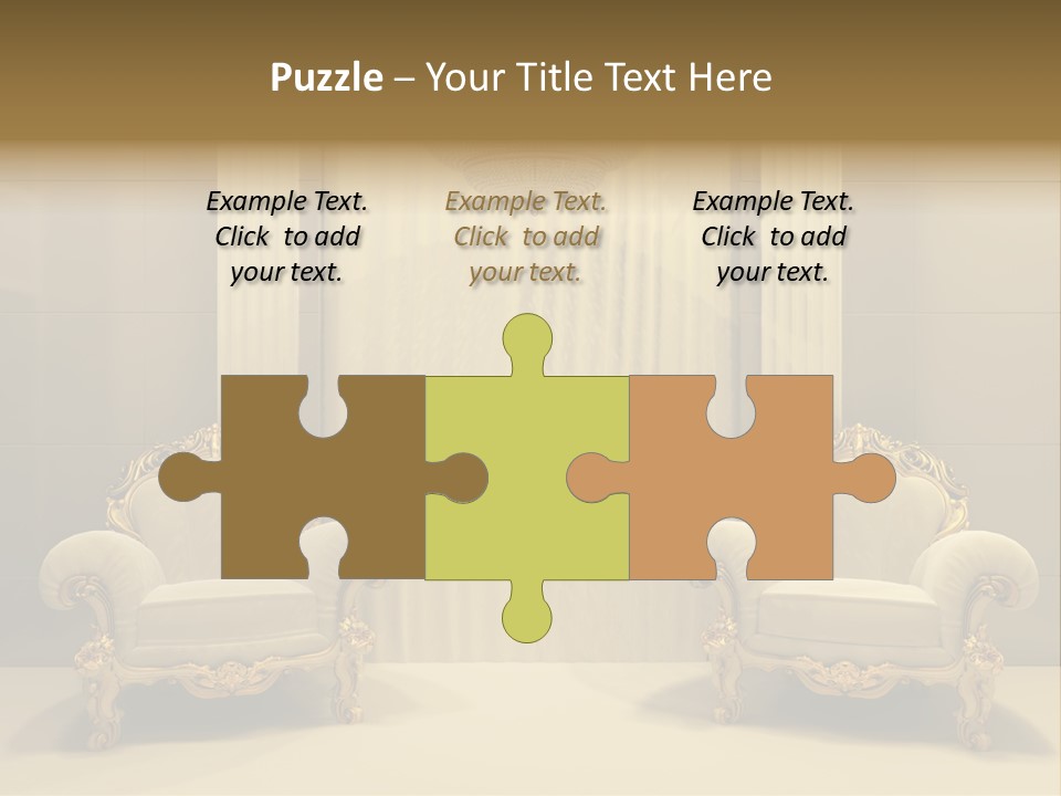 Curtain Exhibition Interiors PowerPoint Template