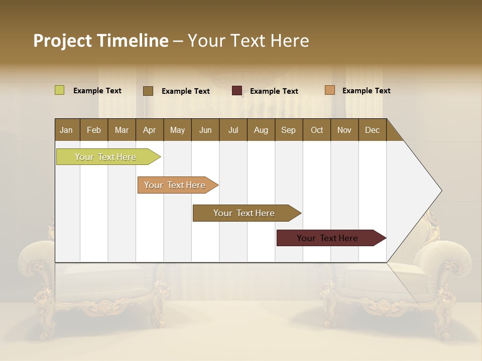 Curtain Exhibition Interiors PowerPoint Template