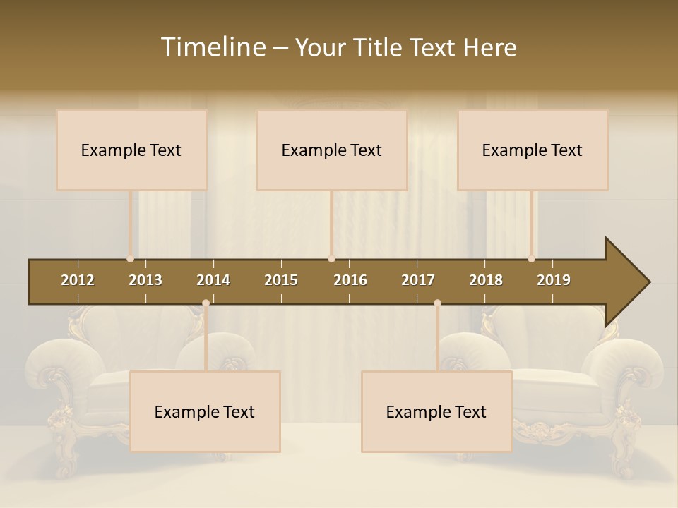 Curtain Exhibition Interiors PowerPoint Template