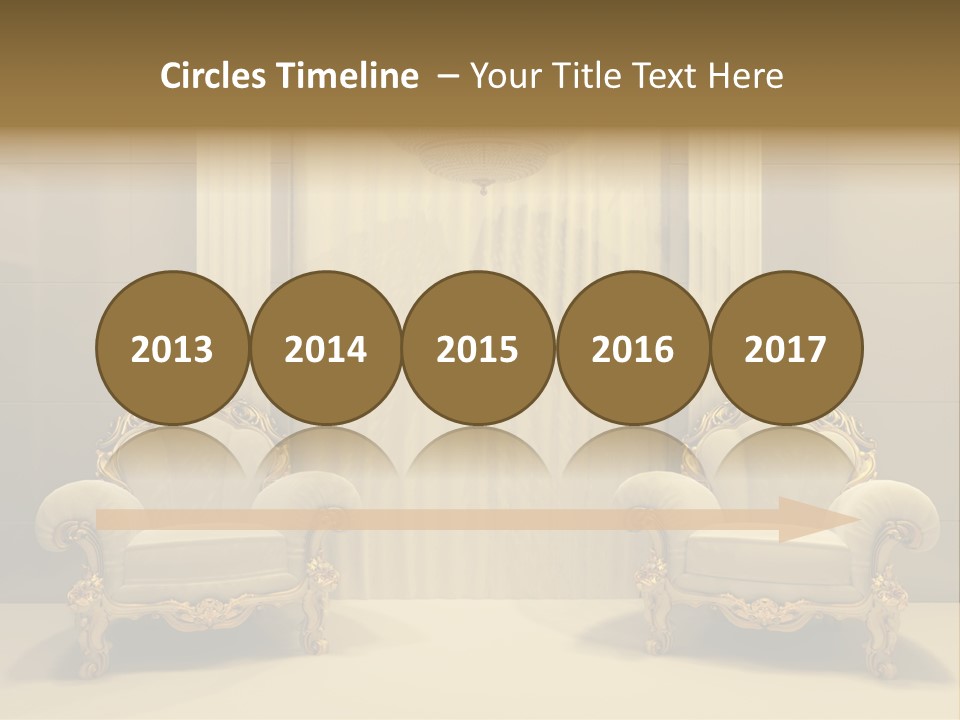 Curtain Exhibition Interiors PowerPoint Template