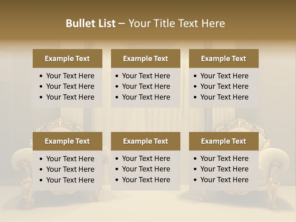 Curtain Exhibition Interiors PowerPoint Template