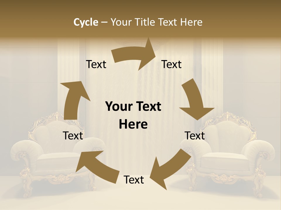Curtain Exhibition Interiors PowerPoint Template