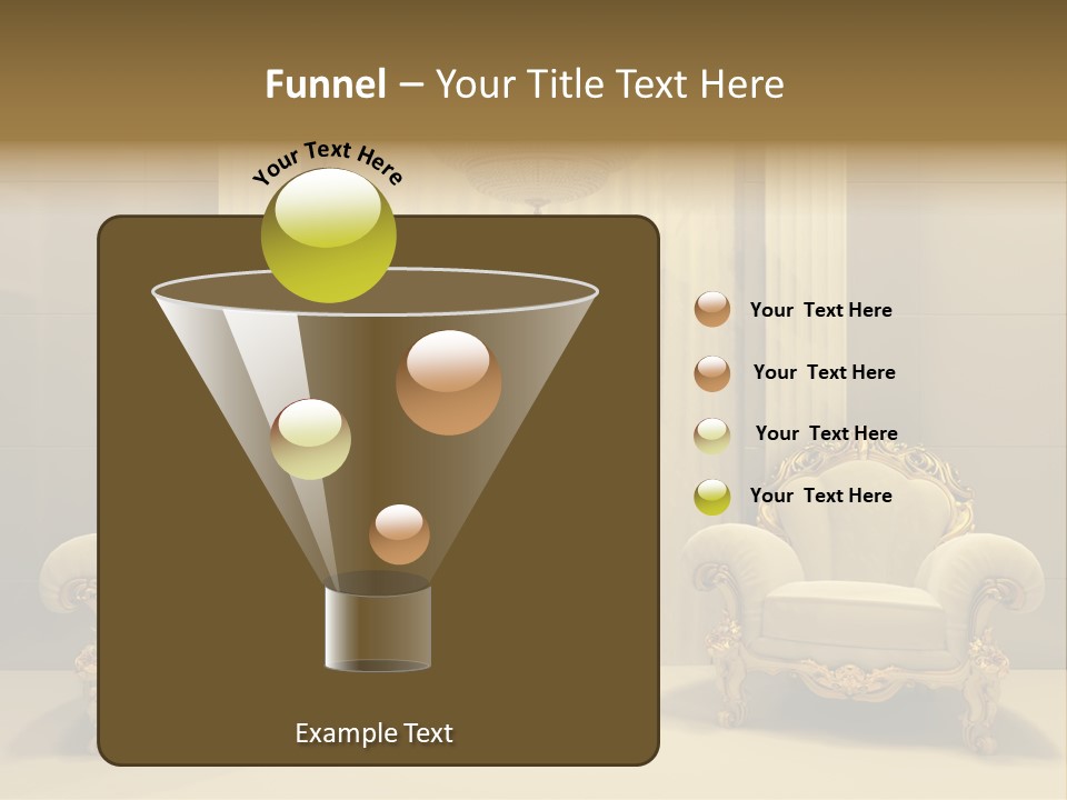 Curtain Exhibition Interiors PowerPoint Template