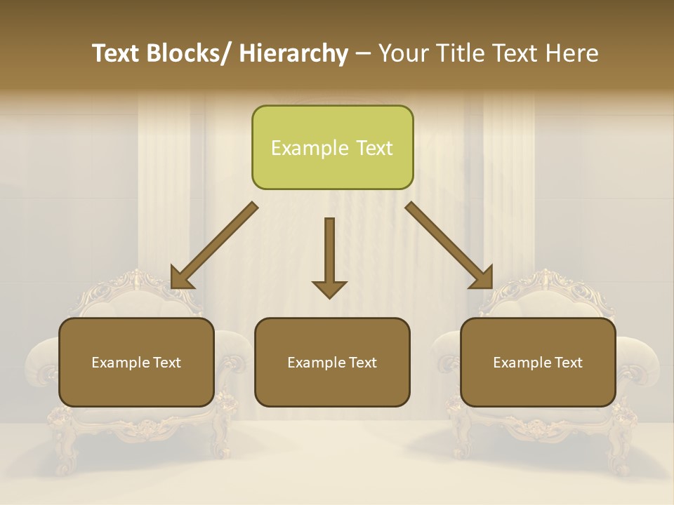 Curtain Exhibition Interiors PowerPoint Template
