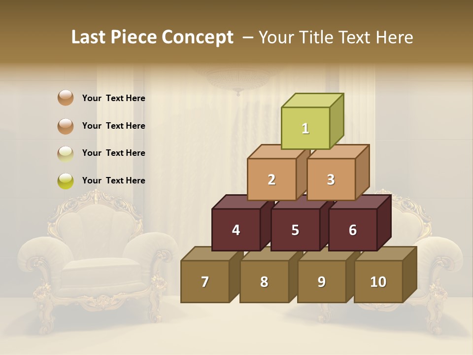 Curtain Exhibition Interiors PowerPoint Template