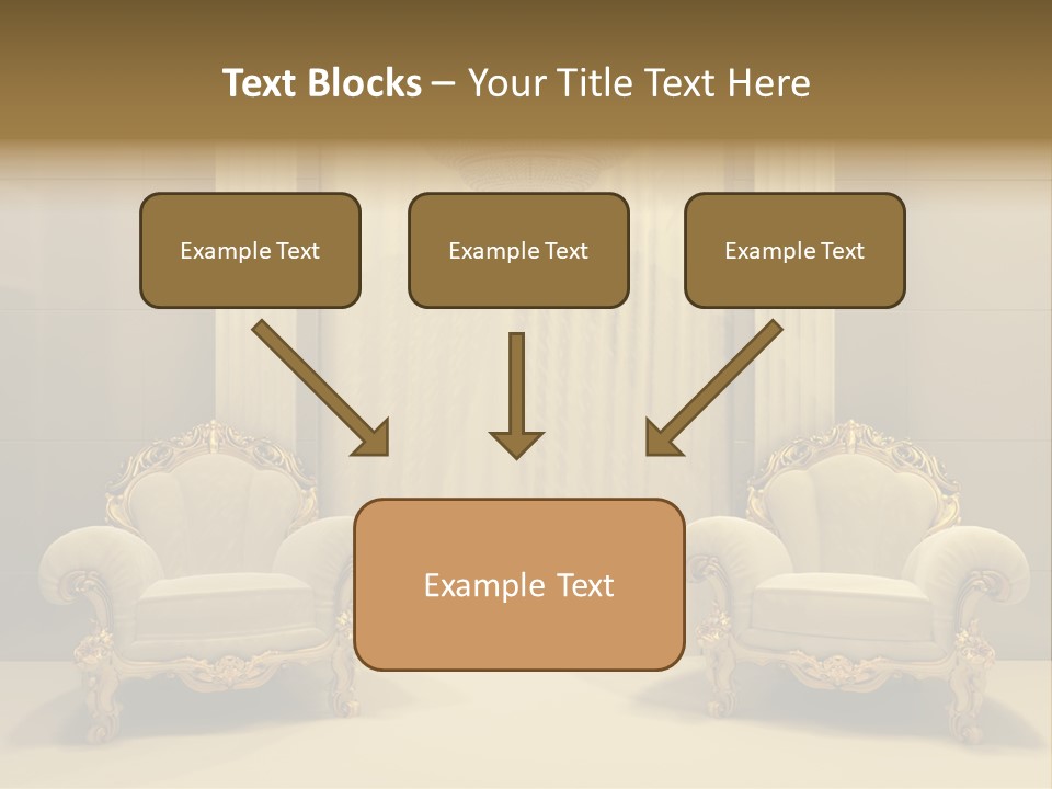 Curtain Exhibition Interiors PowerPoint Template