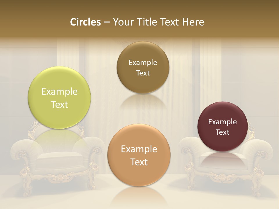 Curtain Exhibition Interiors PowerPoint Template