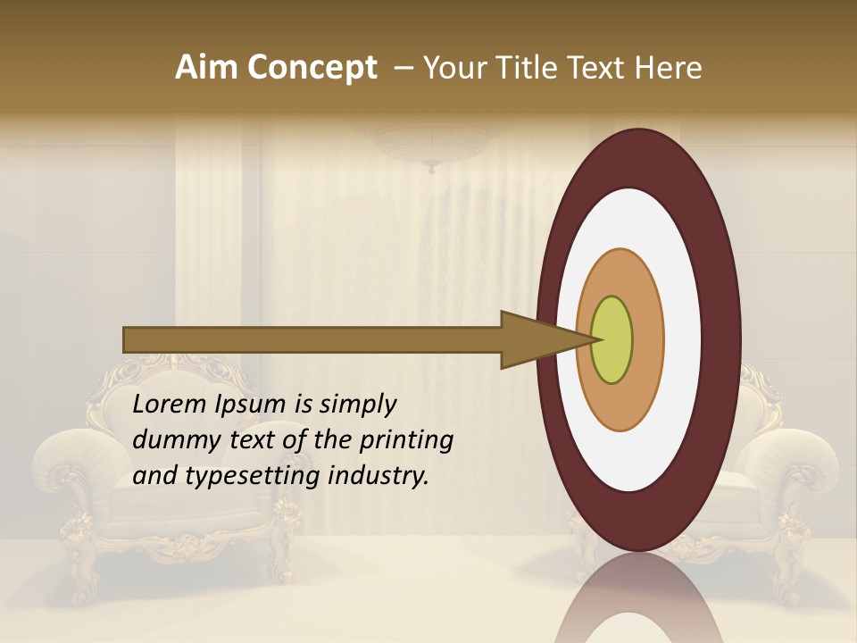 Curtain Exhibition Interiors PowerPoint Template