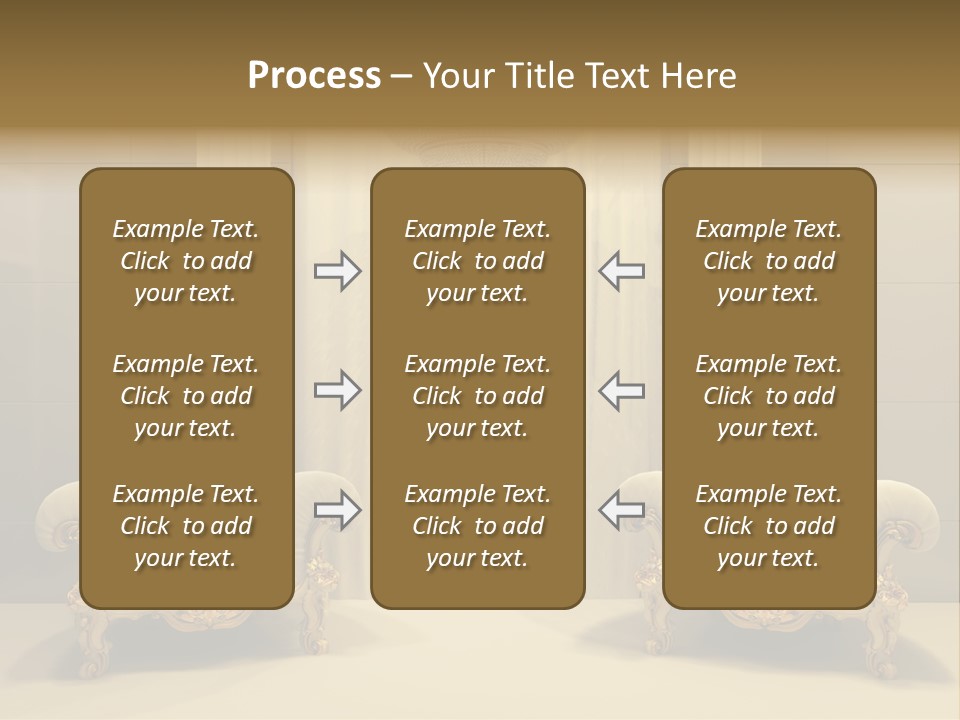 Curtain Exhibition Interiors PowerPoint Template