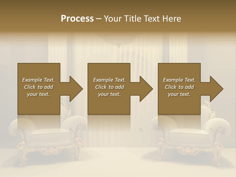 Curtain Exhibition Interiors PowerPoint Template