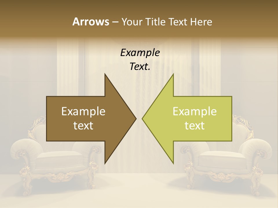Curtain Exhibition Interiors PowerPoint Template