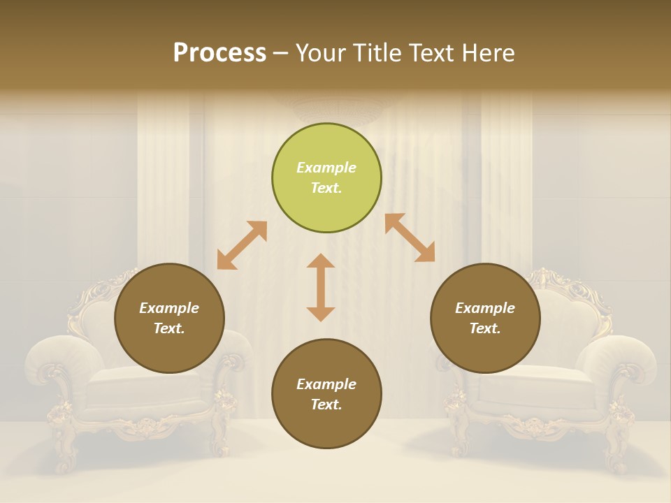 Curtain Exhibition Interiors PowerPoint Template