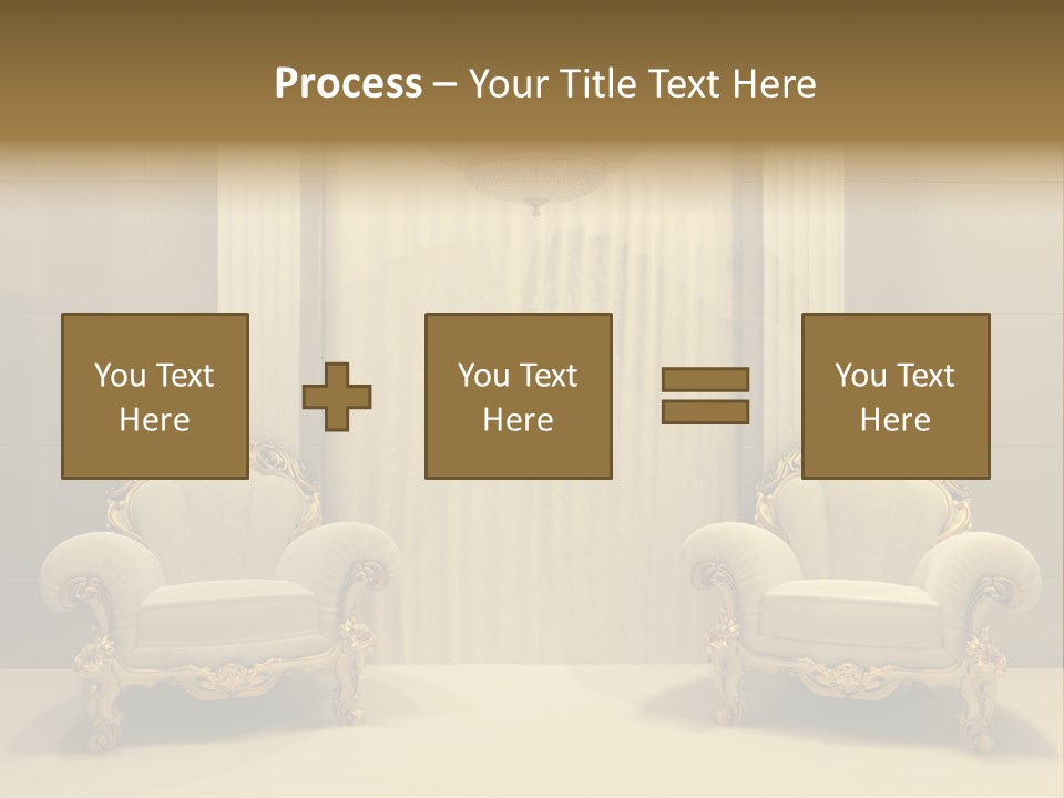 Curtain Exhibition Interiors PowerPoint Template