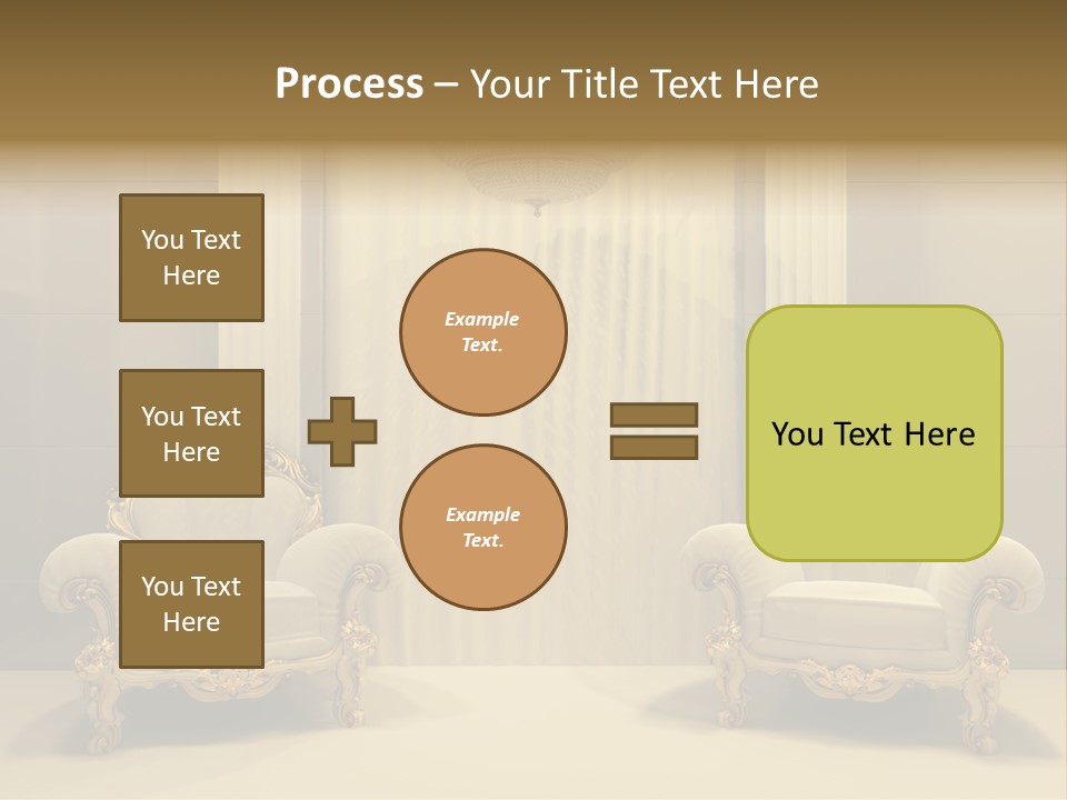 Curtain Exhibition Interiors PowerPoint Template