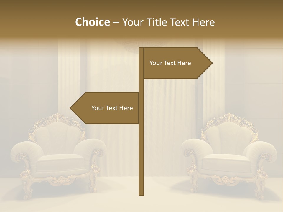 Curtain Exhibition Interiors PowerPoint Template