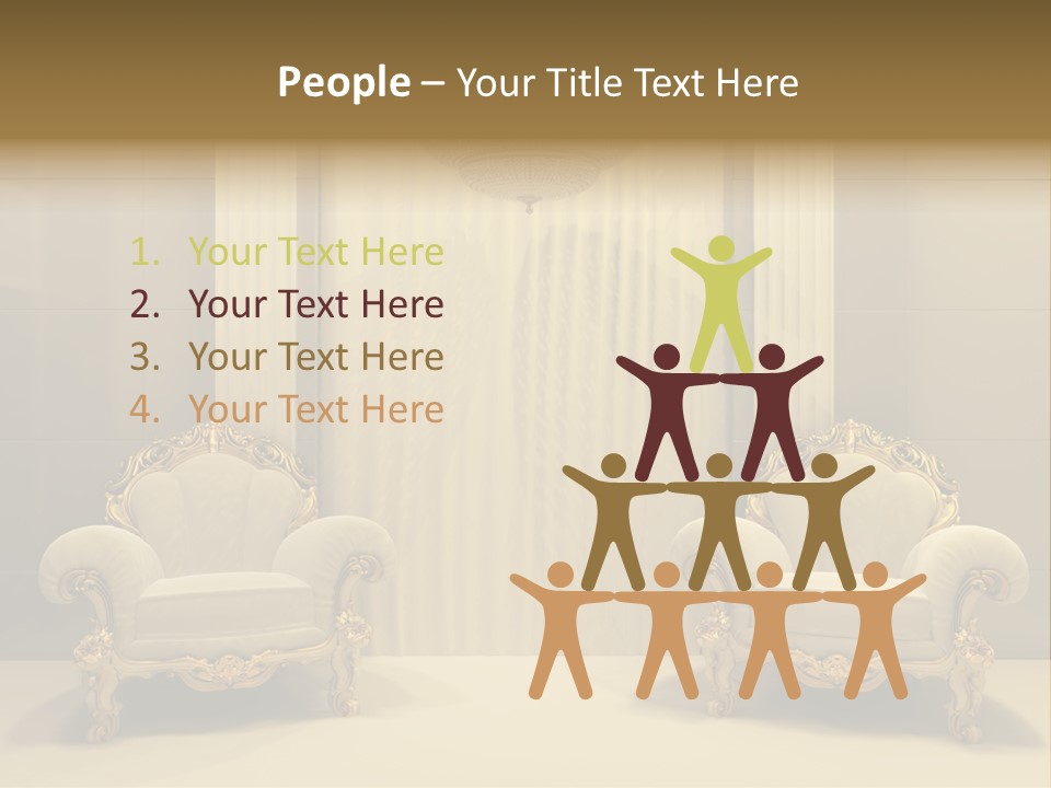 Curtain Exhibition Interiors PowerPoint Template