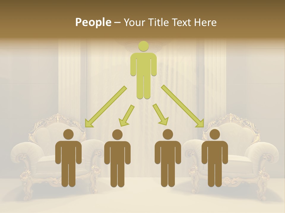 Curtain Exhibition Interiors PowerPoint Template