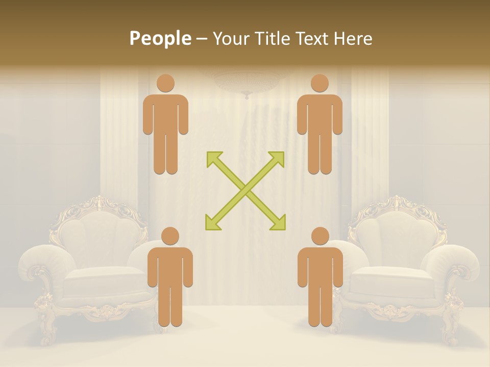 Curtain Exhibition Interiors PowerPoint Template