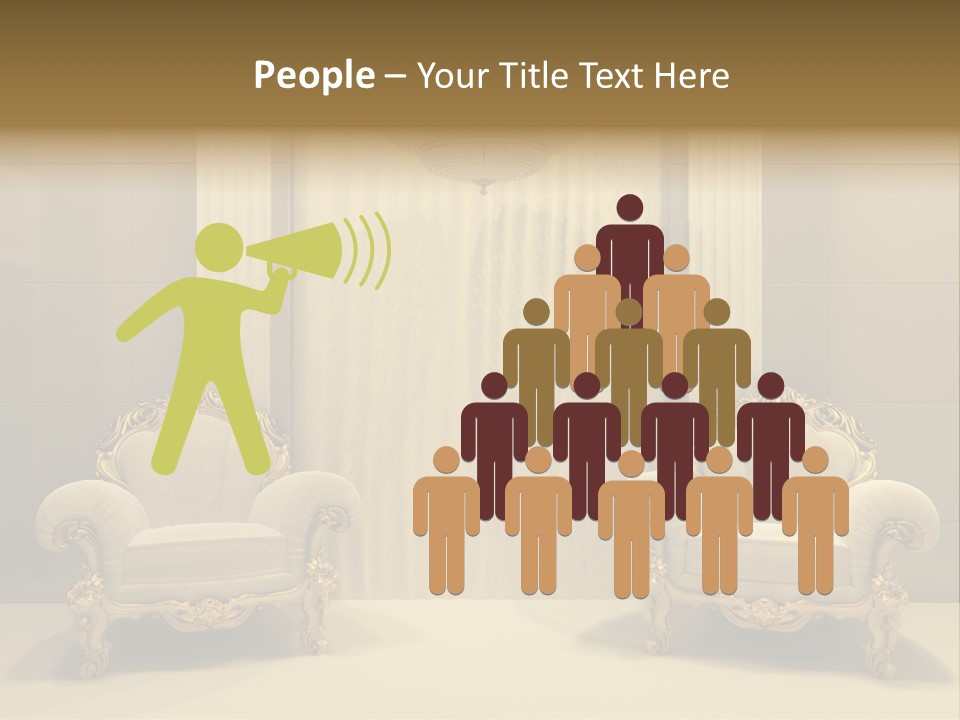 Curtain Exhibition Interiors PowerPoint Template