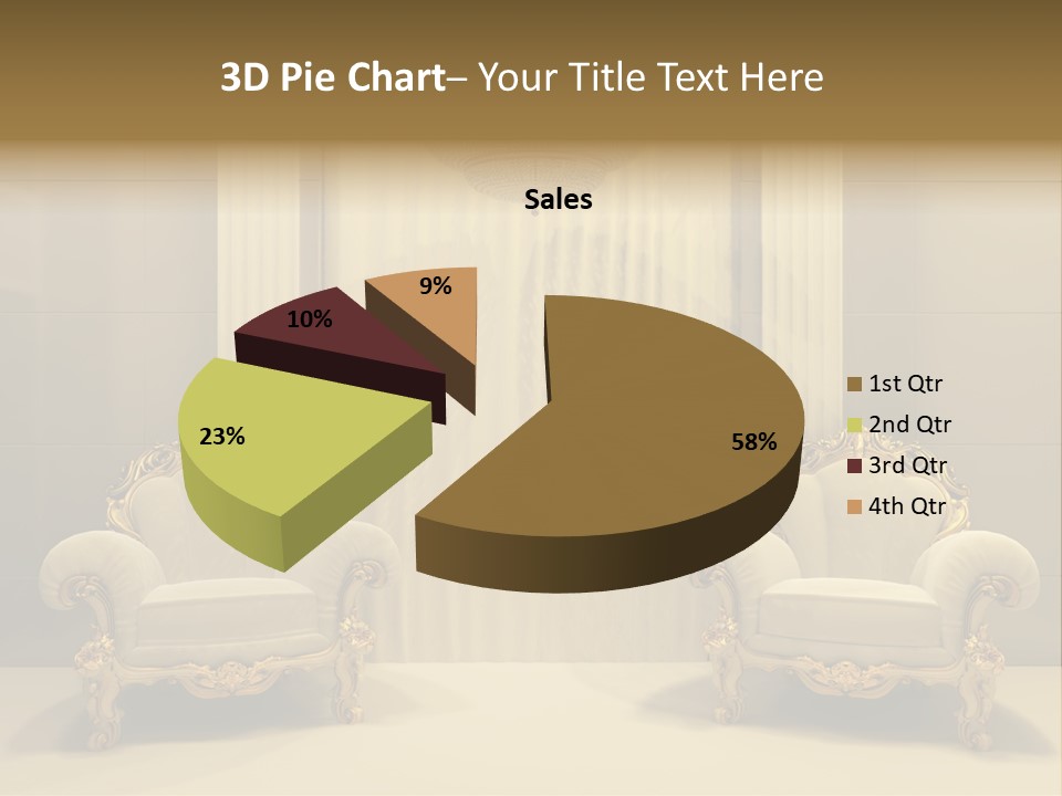 Curtain Exhibition Interiors PowerPoint Template
