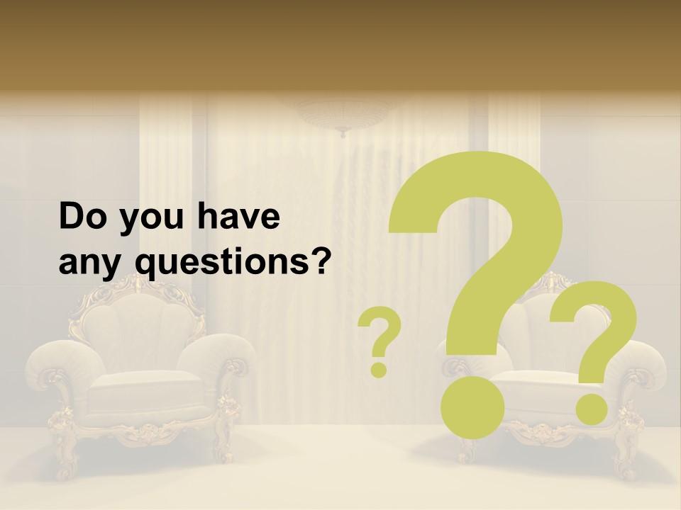 Curtain Exhibition Interiors PowerPoint Template