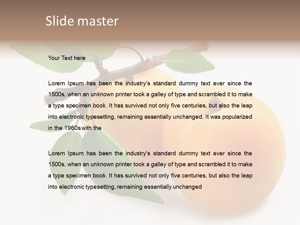 Apricot Group Vegetarian PowerPoint Template