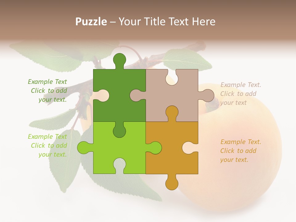Apricot Group Vegetarian PowerPoint Template
