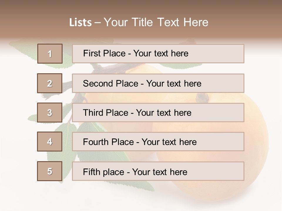 Apricot Group Vegetarian PowerPoint Template
