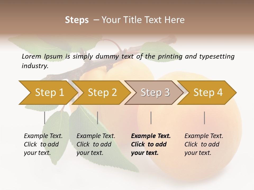 Apricot Group Vegetarian PowerPoint Template