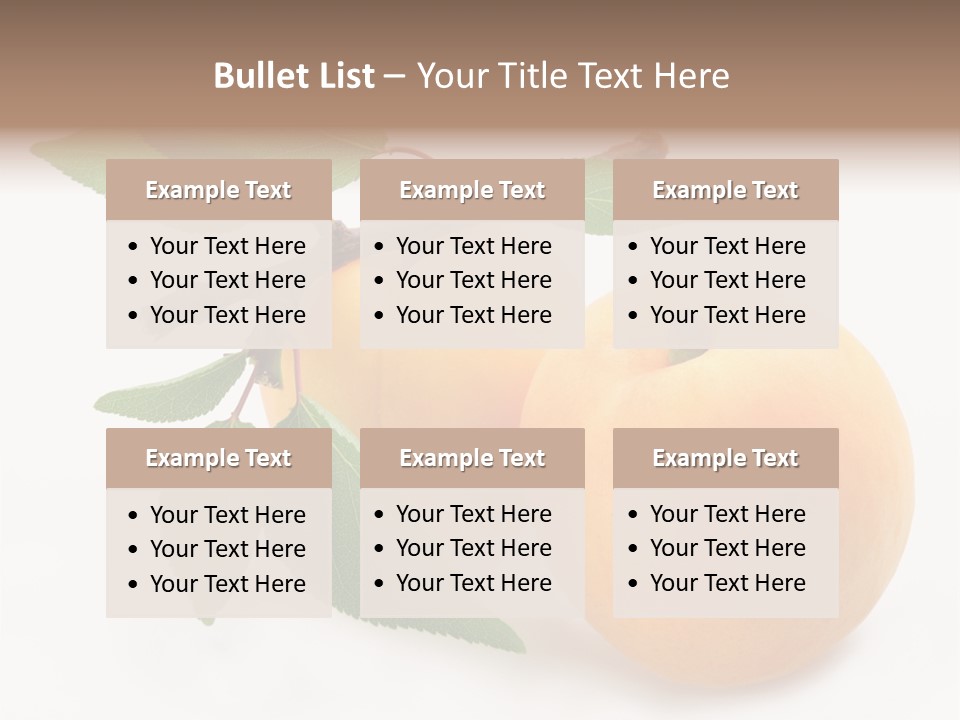 Apricot Group Vegetarian PowerPoint Template