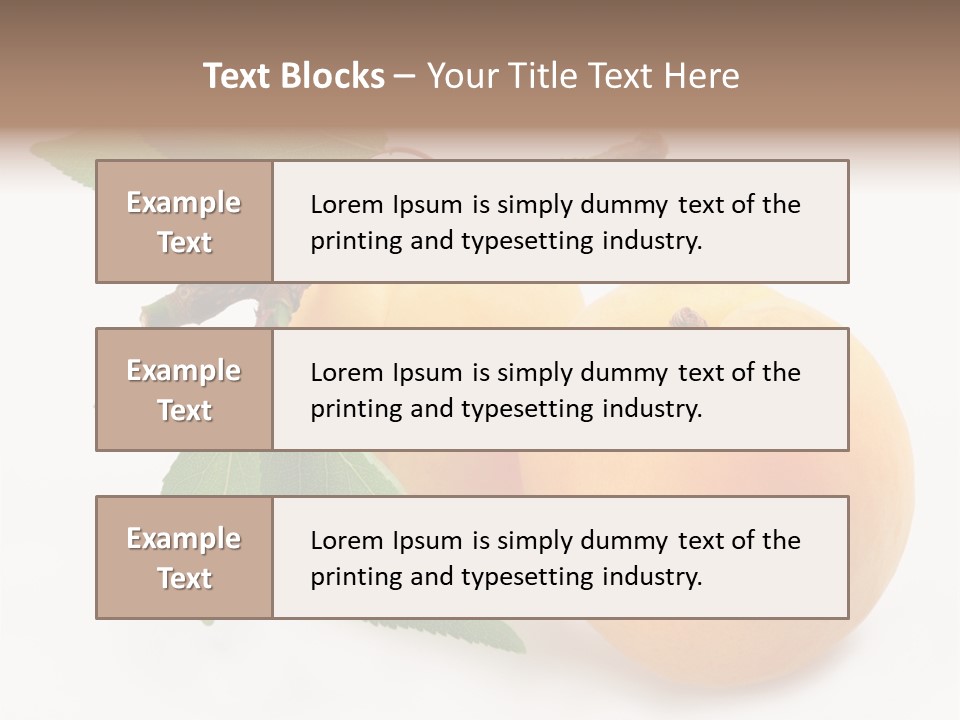 Apricot Group Vegetarian PowerPoint Template