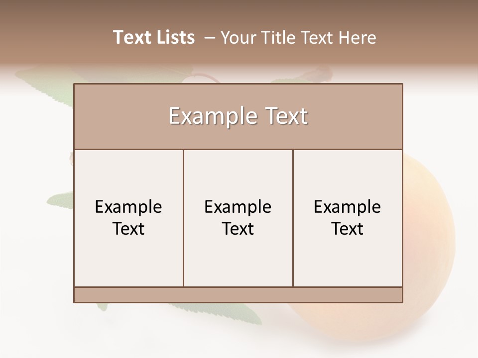Apricot Group Vegetarian PowerPoint Template