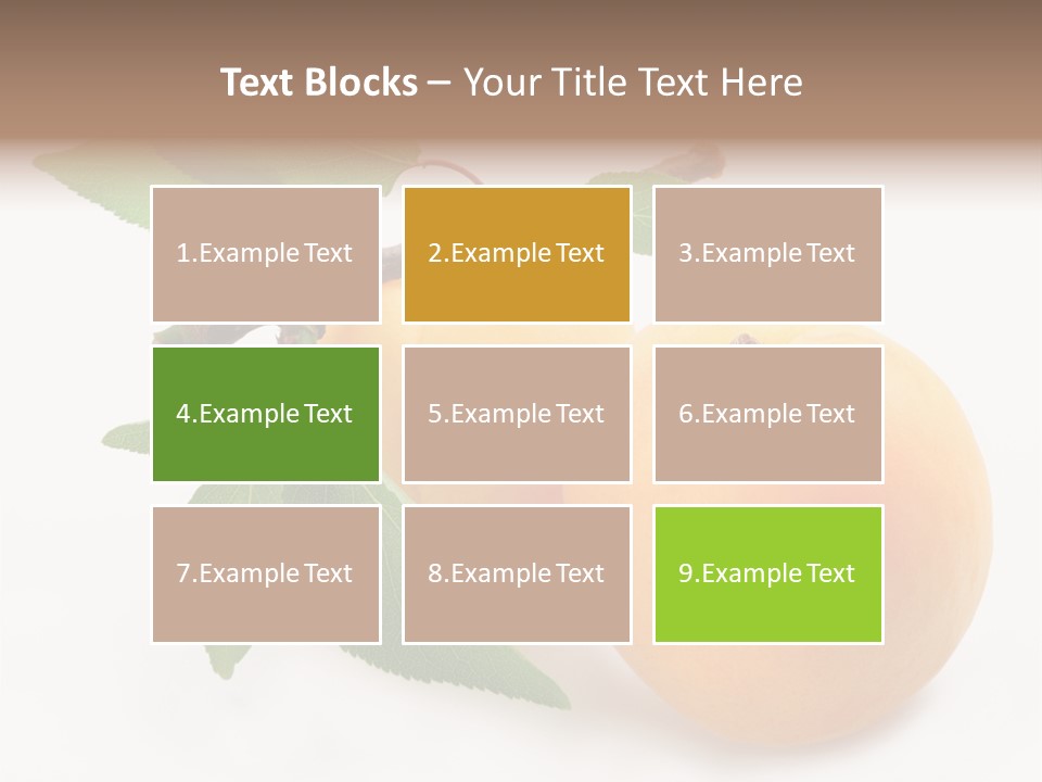 Apricot Group Vegetarian PowerPoint Template