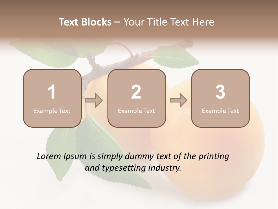 Apricot Group Vegetarian PowerPoint Template