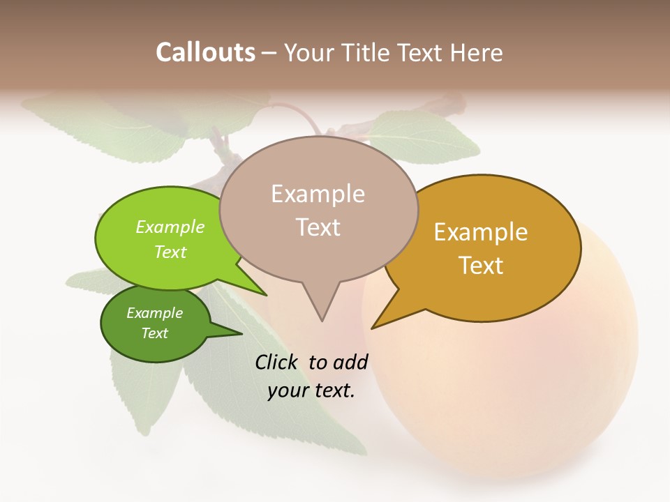 Apricot Group Vegetarian PowerPoint Template