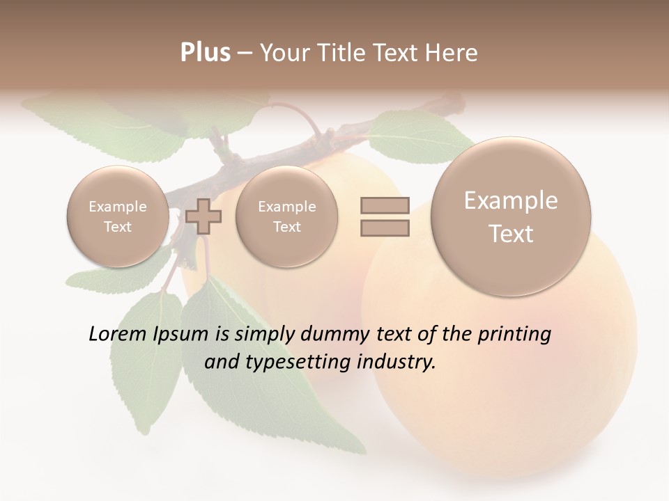 Apricot Group Vegetarian PowerPoint Template