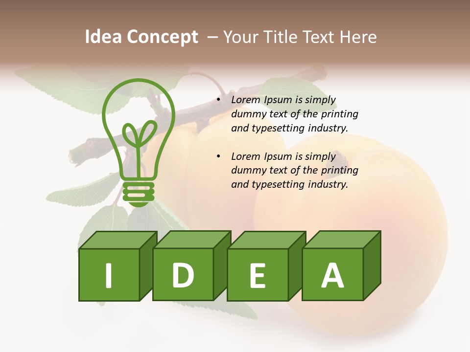 Apricot Group Vegetarian PowerPoint Template