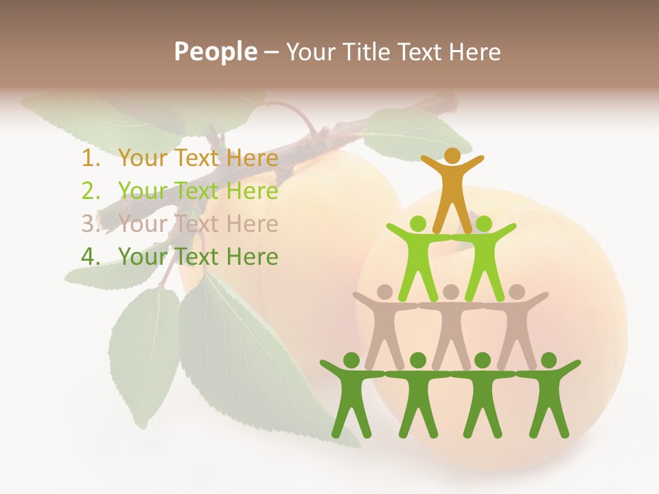 Apricot Group Vegetarian PowerPoint Template