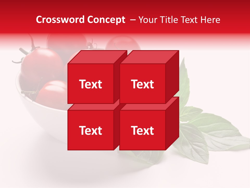 White Object Meal PowerPoint Template