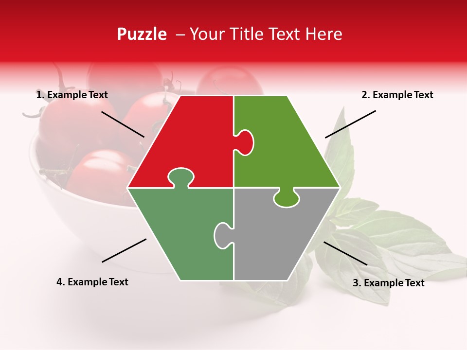 White Object Meal PowerPoint Template