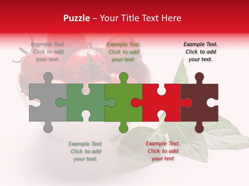 White Object Meal PowerPoint Template