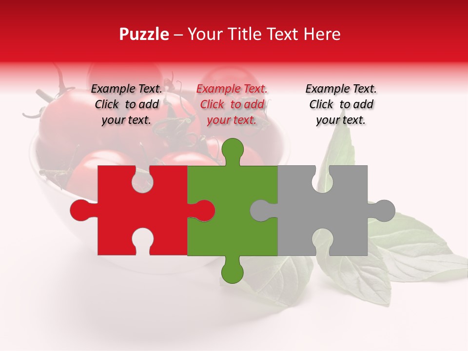 White Object Meal PowerPoint Template