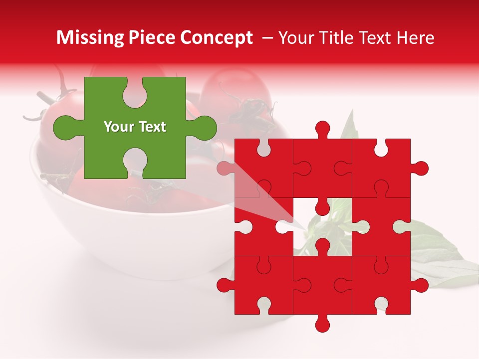 White Object Meal PowerPoint Template