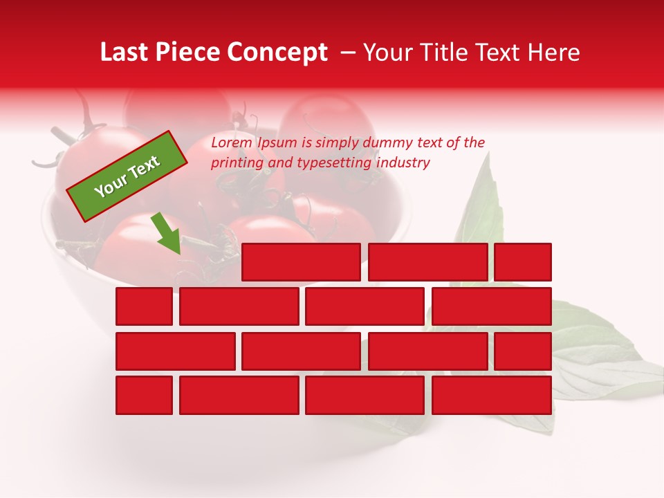 White Object Meal PowerPoint Template