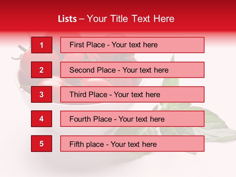 White Object Meal PowerPoint Template