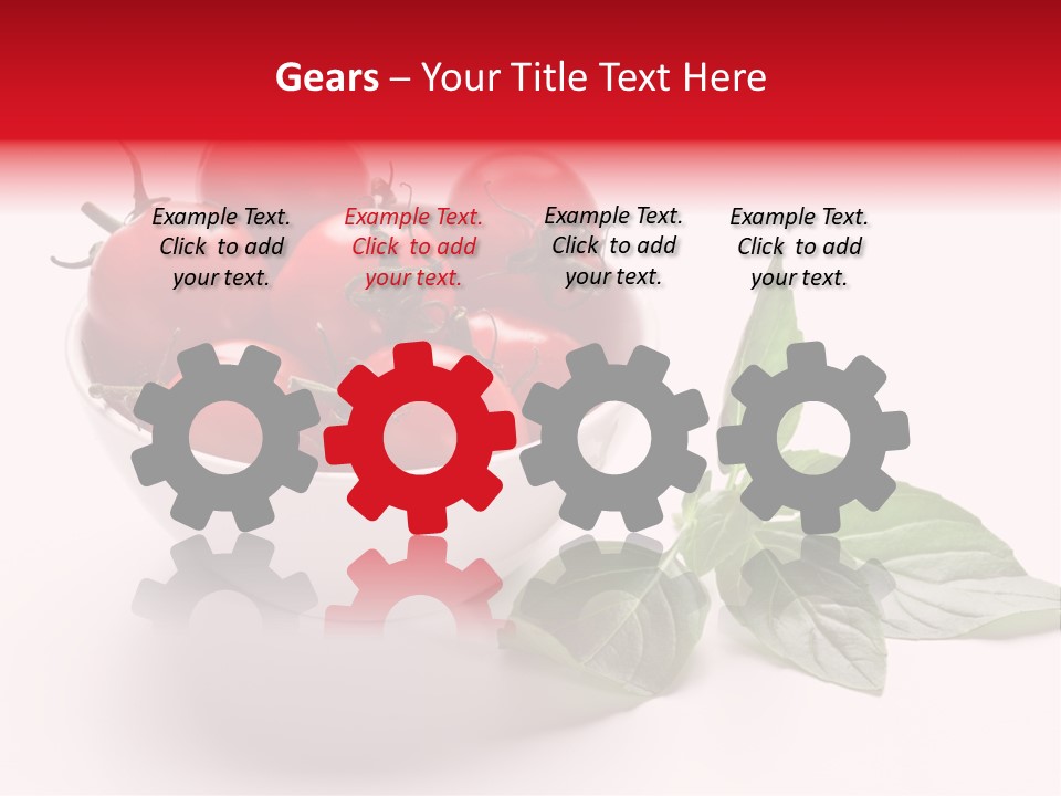 White Object Meal PowerPoint Template