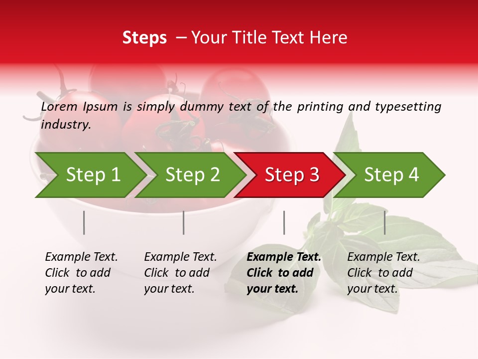 White Object Meal PowerPoint Template