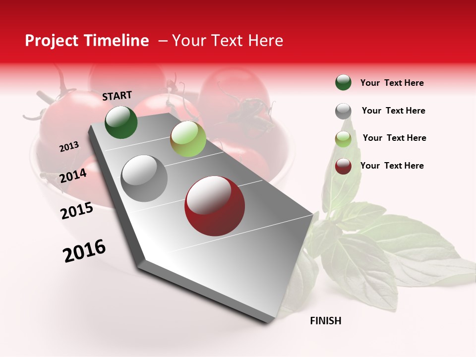 White Object Meal PowerPoint Template